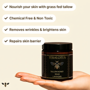 Teralotus honey tallow balm ingredients and use